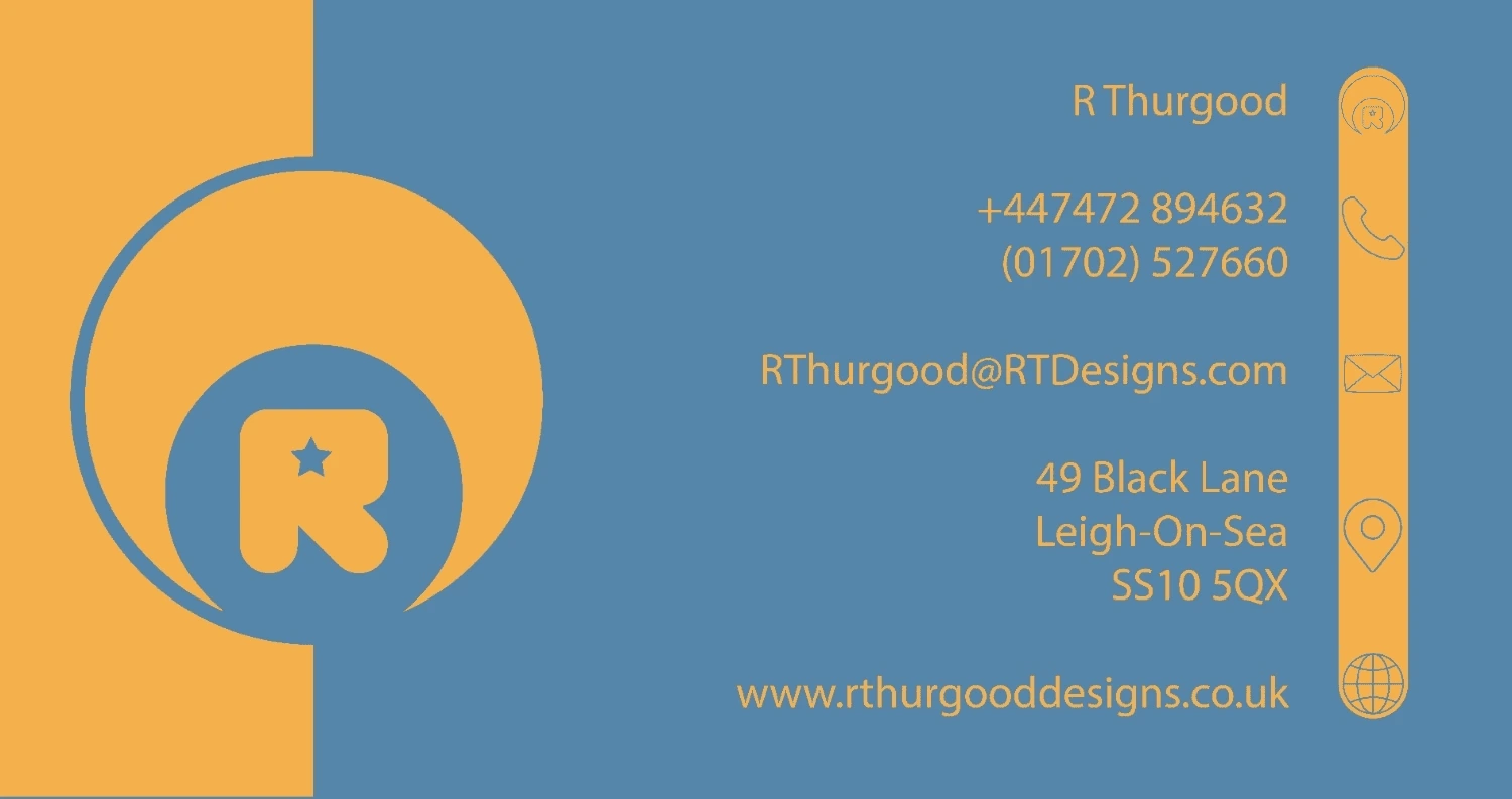 Business Card Scaled – Orange & Blue